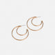 Whispers Crescent Moon Hoop - Gold