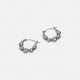 Whispers Bead Bubble Hoop - Silver