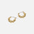 Whispers Bead Bubble Hoop - Gold