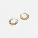 Whispers Bead Bubble Hoop - Gold