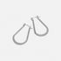 Crinkle Teardrop Dangle Earrings