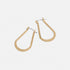 Crinkle Teardrop Dangle Earrings