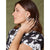 Palm Leaf Hoop Earrings