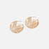 Palm Leaf Hoop Earrings