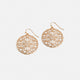 Whispers Blooming Floral Dangle - Gold