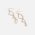 Sleek Twist Dangle Earrings