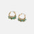 Whispers Bead Slide Hoop - Green