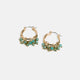 Whispers Bead Slide Hoop - Green