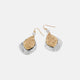 Whispers Pearl Hammer Tear Dangle - Mixed Metal