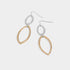 Oval Drop Dangle Earrings