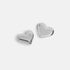 Bubble Heart Stud Earrings