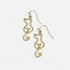 Cat love Outline Dangle Earrings