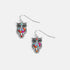 Colorburst Owl Dangle Earrings