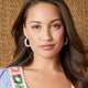 Colorburst Bead Hoop Earrings