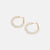 Whispers Colorburst Bead Hoop - White