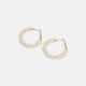 Whispers Colorburst Bead Hoop - White