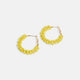 Whispers Colorburst Bead Hoop - Yellow