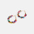 Colorburst Bead Hoop Earrings