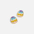 Painted Egg Stud Earrings
