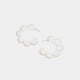 Whispers Floral Hoop - White