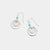 Whispers Dangling Coin Drop Earrings - Mixed Metal