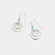 Whispers Dangling Coin Drop Earrings - Mixed Metal