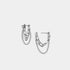 Paperclip Chain Loop Earrings