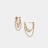 Paperclip Chain Loop Earrings