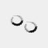 Enamel Twist Hoop Earrings