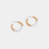 Enamel Twist Hoop Earrings