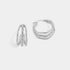 Coil Hexagon Hoop Earrings