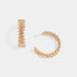 Jagged Hoop Earrings