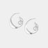 Cursive Hoop Earrings