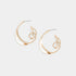 Cursive Hoop Earrings