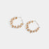 Jagged Bead Hoop Earrings
