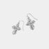Floral Cross Dangle Earrings