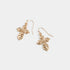 Floral Cross Dangle Earrings