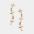 Triple Cross Dangle Earrings