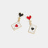 Ace of Hearts Dangle Earrings