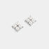 Pearl Square Stud Earrings