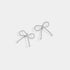 Rope Bow Stud Earrings