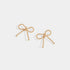 Rope Bow Stud Earrings