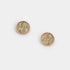 Glitter Plate Stud Earrings