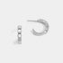 Jeweled Hoop Stud Earrings