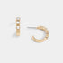 Jeweled Hoop Stud Earrings