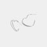 Delicate Heart Hoop Earrings