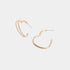 Delicate Heart Hoop Earrings