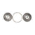 Embrace Fashion Fastener - Silver and Clear - Crystal Shield