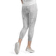 OMG Wide Waistband Capri Leggings - White/Grey