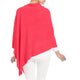 Lightweight Poncho - Living Coral